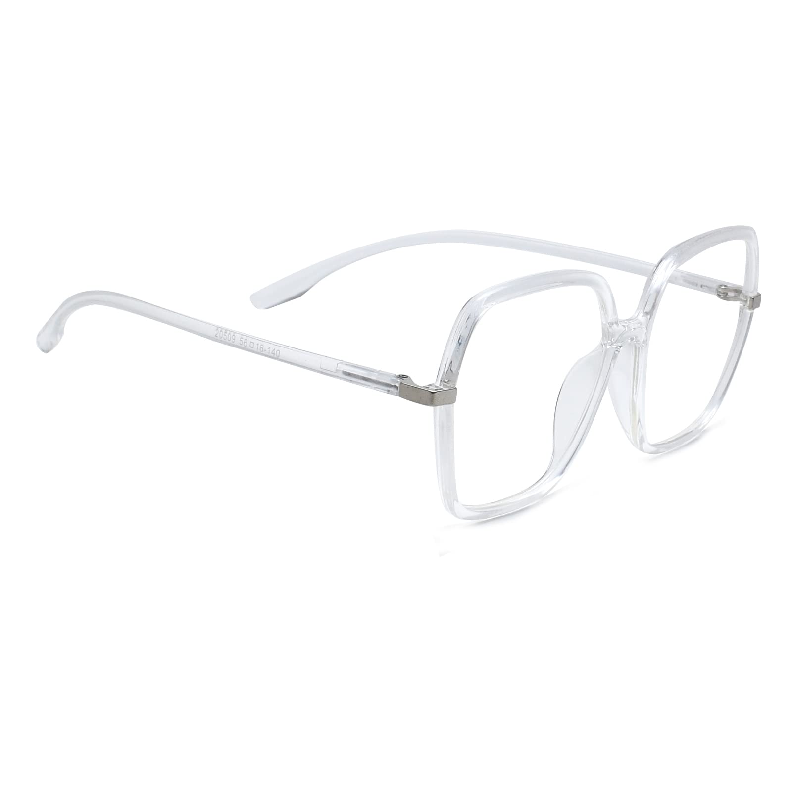 Peter Jones Gafas de computadora cuadradas de gran tamaño con bloqueo de luz azul para mujeres/niñas (20509)