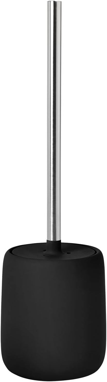 blomus -SONO Toilet Brush Ceramic/Plastic, Magnet, Toilet Set, Soft Touch, Hygienic, Freestanding Toilet Brush & Holder, Modern Bathroom Accessory (H x W x D): 39 x 11 x 11 cm, Magnet, 69040