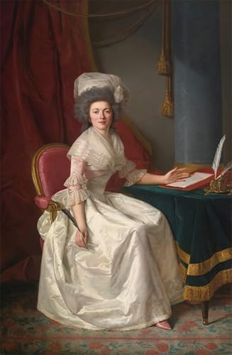 Affiches d'art portrait de dame par Rose Ducreux pour salon élégant