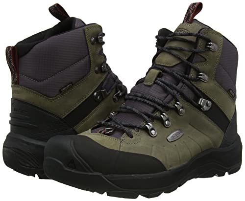 Keen Men's Revel 4 Mid Height Polar Insulated Waterproof Snow Boots, Steel Grey/Magnet, 11.5 #TOP6