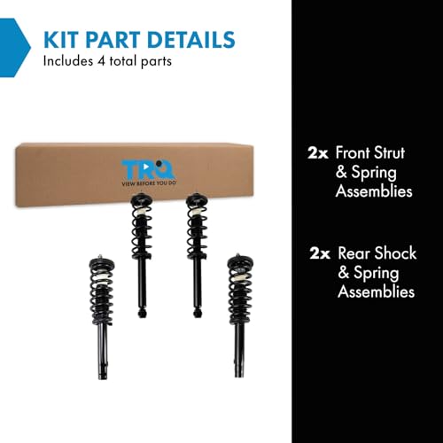 Image of TRQ Front and Rear Strut & Coil Spring Assembly Set Driver & Passenger Sides Compatible with 04-08 Acura TSX