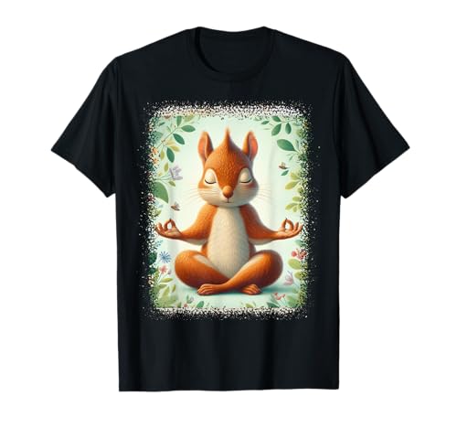 Funny Squirrel Yoga Funny Squirrel Yoga Lovers Camiseta