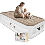 Twin Air Mattress with Built-in Pump, 18 Inch High Inflatable Bed for Camping, Guests & Home – Raised Blow Up Mattress with Storage Bag, Quick Inflation & Deflation, Extra Thick & Waterproof