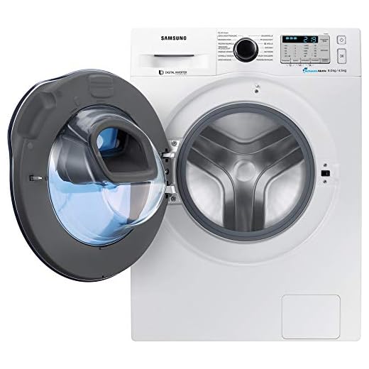 Samsung profondità 45 cm WD8XK5A03OW/EG lavasciuga Caricamento frontale Libera installazione Bianco A