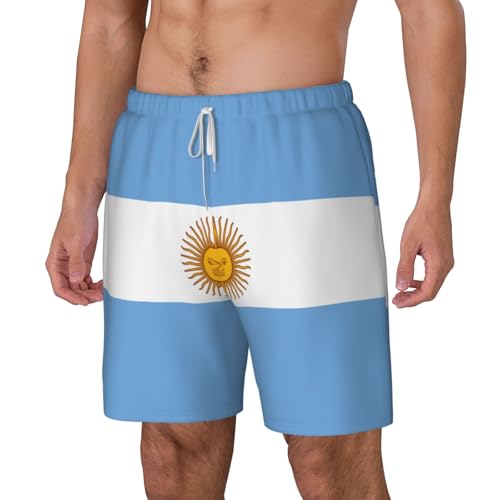 Short de bain homme drapeau argentin EdWal double couche - 2
