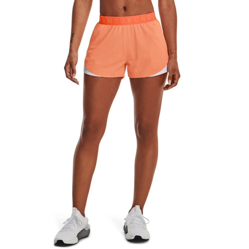 Under Armour Damen Play Up Twist Shorts 3.0, (866) Orange Blast/Mellow Orange/Mellow Orange, X-Groß