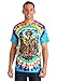 Price comparison product image Liquid Blue Men's Grateful Dead Rainbow Bertha Short Sleeve T-Shirt, Multi Tie Dye, XL