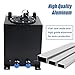 LokoCar 2.5 Gallon 10L Fuel Cell Tank with Cap and Level Sender Polished Aluminum Universal Black