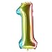 Produktbild Party Factory Folienballons Multicolour 100cm Zahlen 0-9 (1)