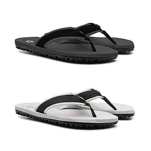 Kit 2 Pares Chinelo Masculino Super Confortável Verão Cor:Branco;Tamanho:44