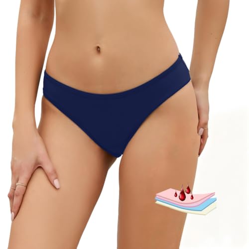 Image of SherryDC Women's Period Swimwear Bikini Bottoms-Menstrual Leakproof Swimsuit Bottoms Briefs for Teen Girl