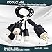 5Pin L21-30 Male to Edison Female Power Cable for Power Distro, L21-30 Power Distro Cord Applicable for Lighting/Stage/Audio/DJ, 3.5FT Power Distro Cable and Plug with UL Qualified Product