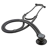 ADC 646ST Adscope Model 646 Sprague Stethoscope with 5 Interchangeable Chestpiece Options, Tactical All Black Ninja