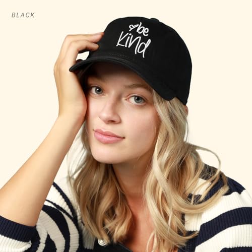 Image of ChoKoLids Be Kind Fashion Dad Hat Cotton Baseball Cap Polo Style Low Profile