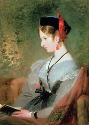 Peinture Lady Dyke Edwin Landseer affiche décoration murale moderne salon tableau toile 60x90cm