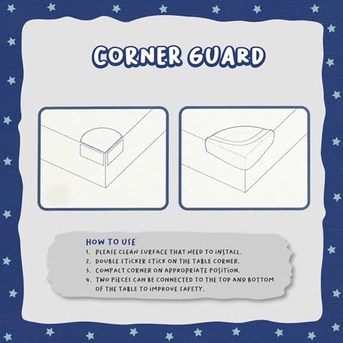 Image of Corner Protectors, Pack of 4 Pieces, Corner Protectors, Table Corners, Cabinet Corners, Various Edges, Bumping Furniture Edges from Sharp Corners for Safety, reducing Accidents.