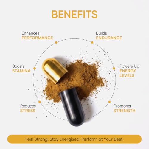 Image of Ayurvedic Capsules for Men x3 | 36 Capsules | Natural Shilajit, Ashwagandha, Safed Musli & Gokshura | Stamina, Strength, Energy & Power | Proprietary Formulation