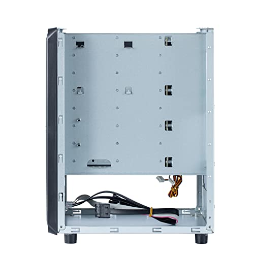 Image of 8 + 2 Bay DIY NAS Case, 8 x 2.5″ / 3.5″ Tray + 2 x 2.5″ Internal Bay. MB ITX. PSU Flex. Front USB 3.0 8cm Chassis Fan Hot Swap Backplane. Network Attached Storage Private Cloud Enclosure.
