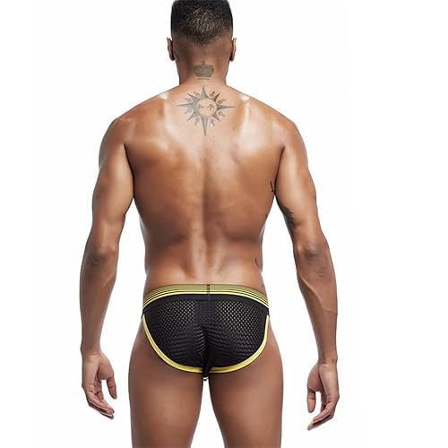 Men's Underwear Briefs Men's Sexy Underwear Breathable Mesh Briefs Soft Bulge Pouch Underwear2