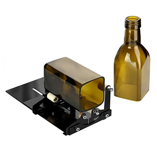 Glass Bottle Cutter, Fixm Square & Round Bottle Cutting Machine, Wine Bottles and Beer Bottles Cutter Tool with Accessories Tool Kit(Upgrade Version)