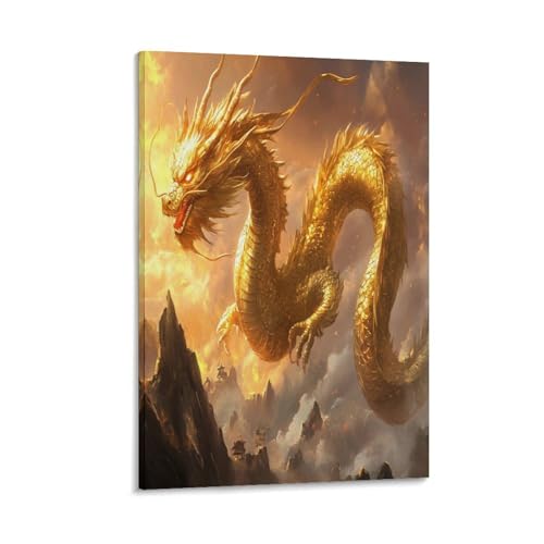 Peintures sur toile dragon pour habiller un bureau moderne