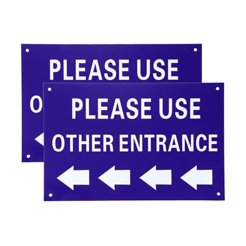Panneau Veuillez Utiliser une Autre Entrée horizontal pour signalisation de couloir