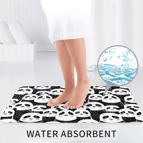 Tapis de bain en forme de U en textile doux haute densité