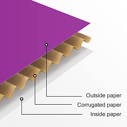 Image of 50 Pack 4 inchx6 inchx2 inch Shipping Boxes, Corrugated Cardboard Small Box Mailer, Shipping Boxes for Small Business for Gift Packing- TONESPAC (4 inchx6 inchx2 inch, Purple)