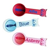 Personalized Cat Food Scoop, Cat Food Measuring Cup with Name, Kibble Scoop (3 oz - 3/8 cup)