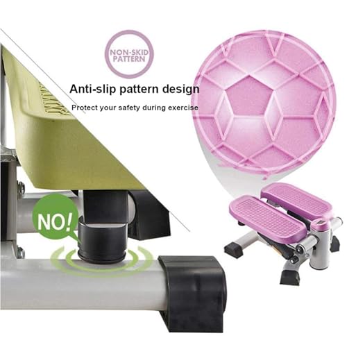 Image of Mini-Stepper Swing Stepper with LCD Display - Aerobic Leg Toner & Toning Home Fitness Machine for Men & Women, Silent Hydraulic Resistance(Purple)