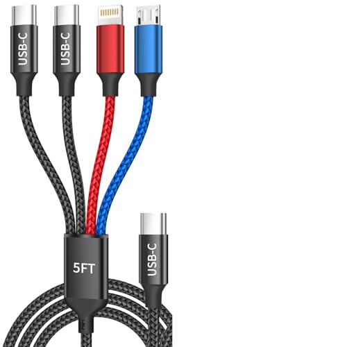 Câble de charge multiple pour plusieurs appareils avec double port Type C MPATIBY