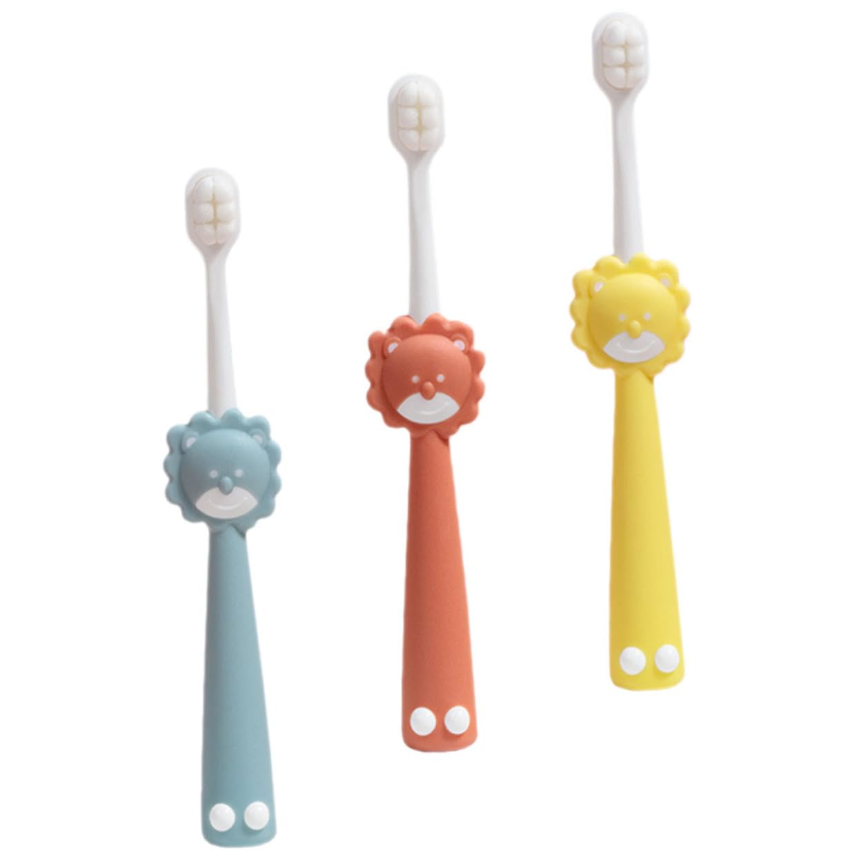 SOLUSTRE 9stücke Kinderzahnbürsten Für Kleinkinder Ergonomisches Design Mit Weichen Borsten Für Alte Mädchen Bunten Farben Für Spielerisches Zähneputzen