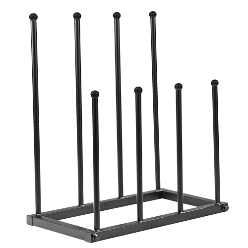 Crystals Welly Boot Rack, Rustproof Boot Rack for 4 Pairs of Wellington Boots, Cast Iron Wellie Boot Holder & Storage - Black