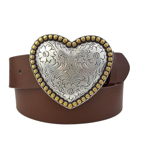 Western Love Heart Buckle Belt