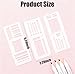 9 Pack Reusable, Drawing & Lettering Templates, Handmade Flexible Record Template, Planner Stencils Set for Journaling Calendar Scrapbooking & for Dot Grid Journals & DIY Craft Supplies