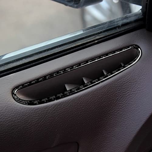 Image of Car Door Air Vent Outlet Decals for 2011-2023 Chrysler 300 / 300C / 300S / Limited /Touring /Base Accessories Carbon Fiber Interior Stickers