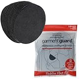 Garment Guard: disposable adhesive underarm shields (10 pairs, Black)