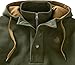 Legendary Whitetails Men's Standard Tough As Buck 1/4 Zip Action Hoodie, Loden, Large