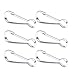 Cabilock 15 Pcs 50MM Flag Pole Snap Clip Hooks Stainless Steel Flagpole Attachment Durable Outdoor Flagpole Accessories