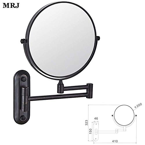Miroir de rasage de salle de bain grossissant JCAKES miroir mural de vanité