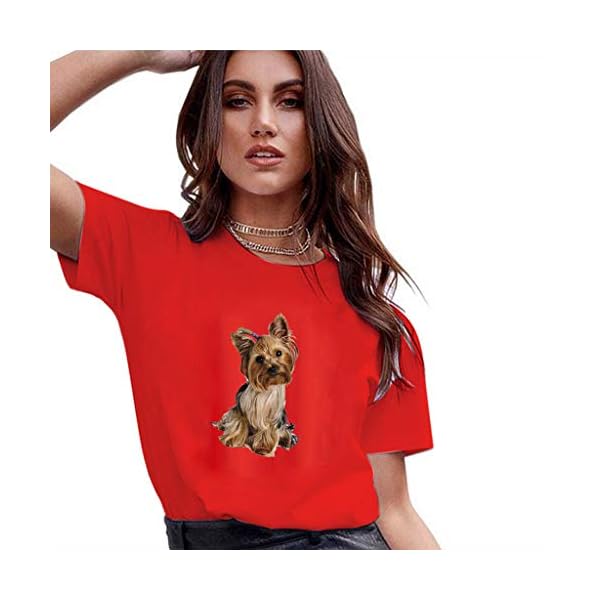 Women Casual Trendy Sweatshirt Summer Short Sleeve Animal Print O-Neck Blouse Plus Size T-Shirt Tops - Image 3