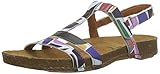 Tipo de tacón: Plano Art 0946F Fantasy I Breathe, Sandalias con Punta Abierta para Mujer, Multicolor (Shapes Shapes), 38 EU
