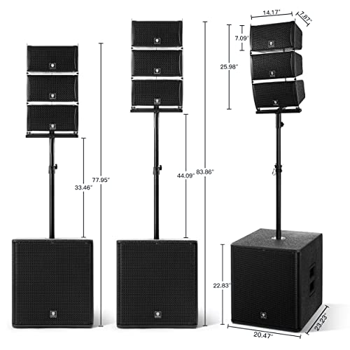 Rk Reck RK-8000 Reck Club-8000 18-Inch 8000W P.M.P.O Stereo Dj/Powered Pa Speaker System Combo Set 6 Line Array Speakers And Two 18 Inch Subwoofers thumb #5