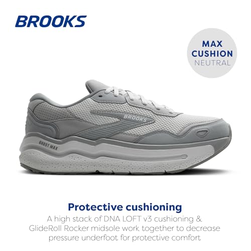 Image of Brooks Men's Ghost Max Suede /Leather Neutral Running & Walking Shoe