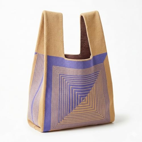 Image of Knot Bag, Mini Knit Tote Bag, Extra Thickened Japanese Knot Bag, Wristlet Handbag - 1 /2 /6 Pack