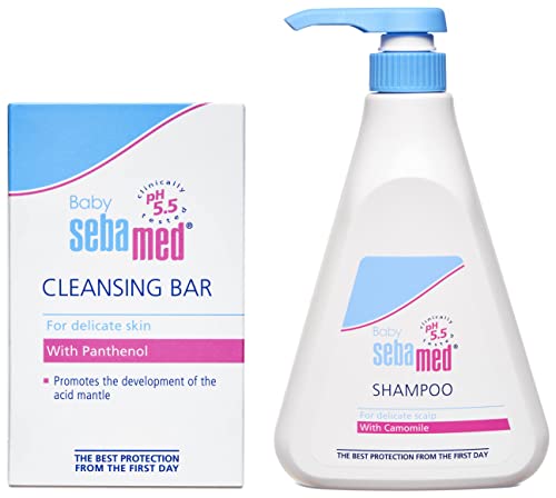 Image of Sebamed Baby Cleansing Bar (150g) & Childrens' Shampoo, 500ml Combo