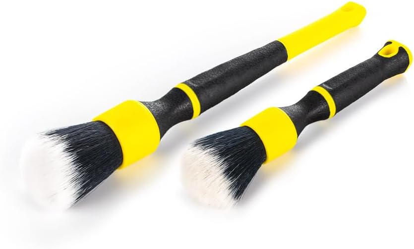 TriGrip Ultra-Soft Detailing Brush Set - Scratch-Free Cleaning for Exterior, Interior Panels, Emblems, Badges, Gauges, Infotainment Screen - Live Wire