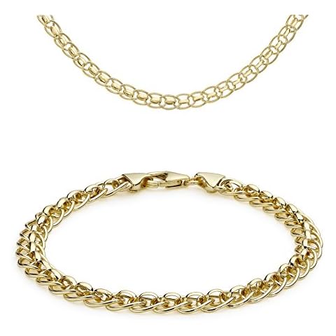 Carissima Gold 9 ct Yellow Gold Necklace and Bracelet Set Cover