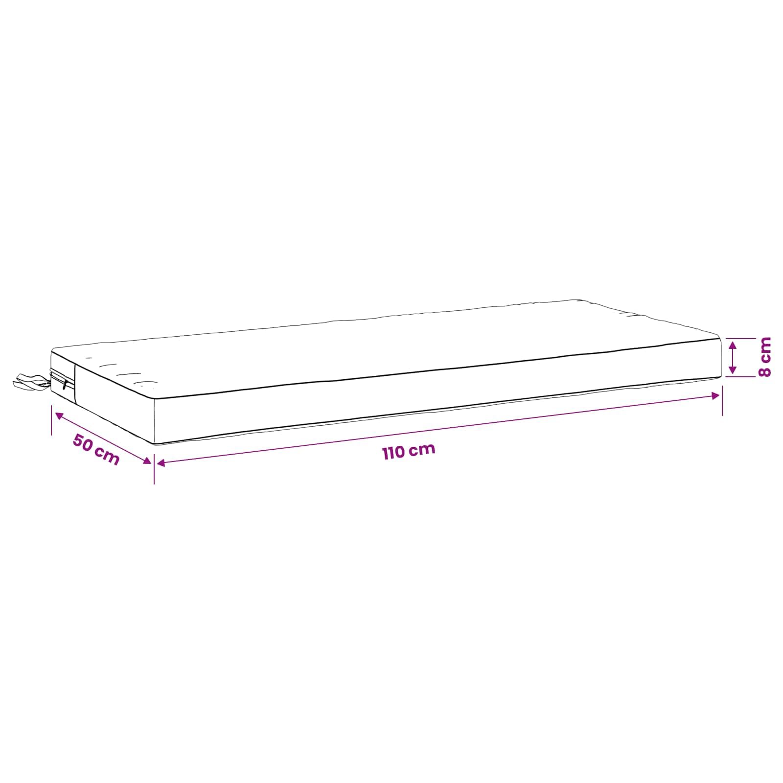 vidaXL Cuscino per panchina SOEST 100% Poliestere Blu Scuro
