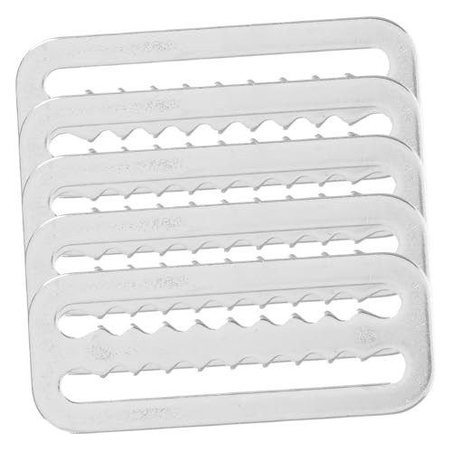 HANABASS 5pcs Diving Weights Belts Stainless Steel Webbing Belt Buckle for Snorkeling Diving Weight Belt Retainer Serrated Edges